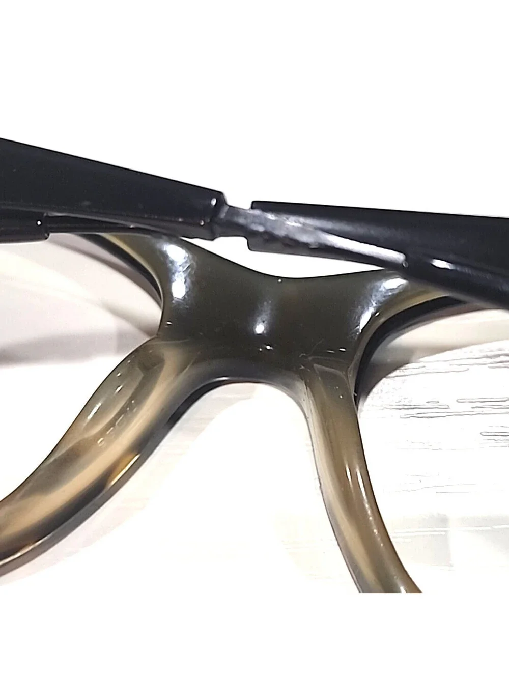 NIKE 7207 001 Black Tortoise Fade Oval Eyeglasses 52-17 140 Read